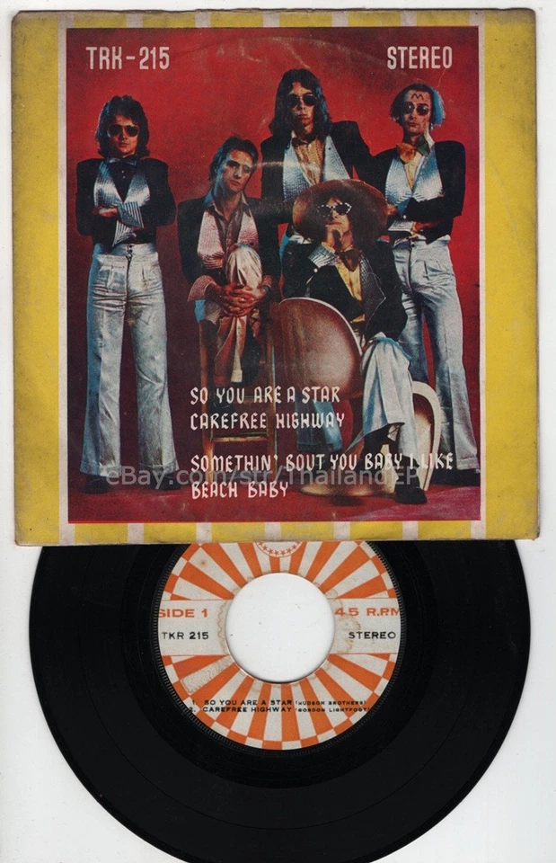 HUDSON BROTHERS /GORDON LIGHTFOOT /TOM JONES /FIRST CLASS THAI EP 7" THAILAND - Imagem 2 de 3