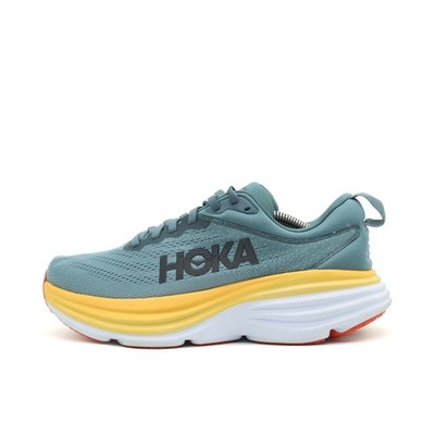 Hoka One Herren Bondi 8 Sportschuh blau/gelb Mesh ämpfung Laufschuh EU 40