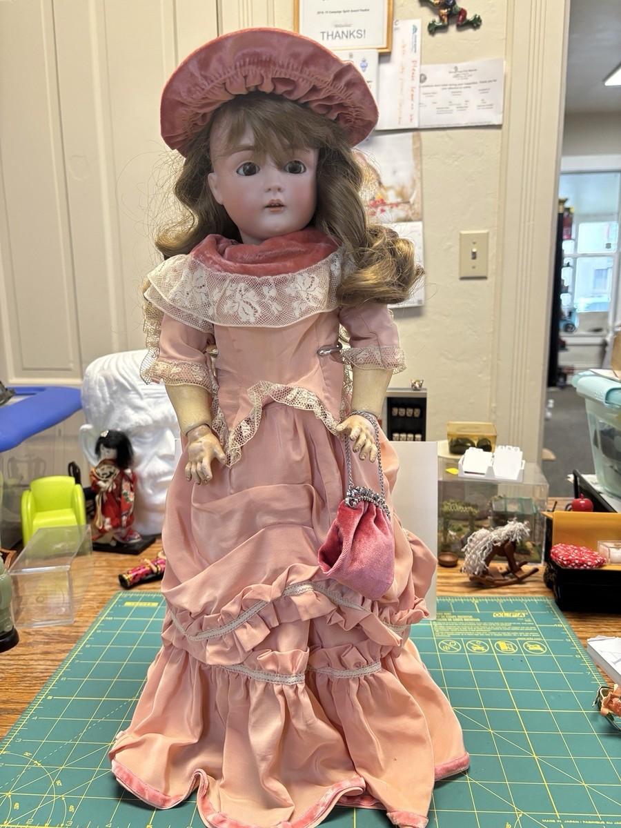 Antique 18” Kestner 167 Bisque Doll Sleep Eyes Composition Body | eBay