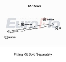 Rear Muffler Silencer Insert Exhaust System Fits Hyundai i10 EuroFlo EXHY2026