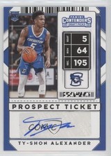 2020 Contenders Draft Picks Sticker Prospect Ticket Ty-Shon Alexander Auto wj2