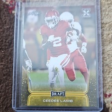 Leaf 2020 Draft CeeDee Lamb Rookie #06 Oklahoma Sooners NCAA Football Card. rookie card picture