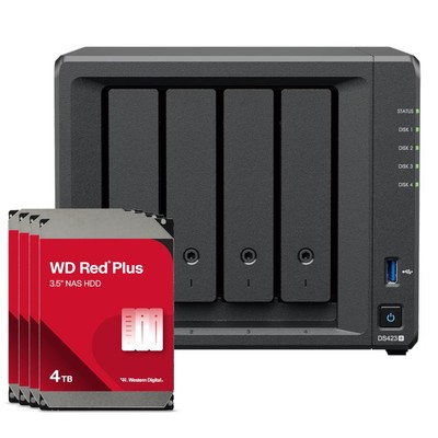 Synology DS423+ 16TB WD Red Plus NAS-Bundle NAS inkl. 4x 4TB WD Red Plus 3.5 Zol
