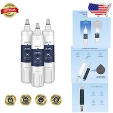 Sub-Zero Water Filter 3 Pack Activated Carbon Cleaner Taste Twist-Lock 76 Chars