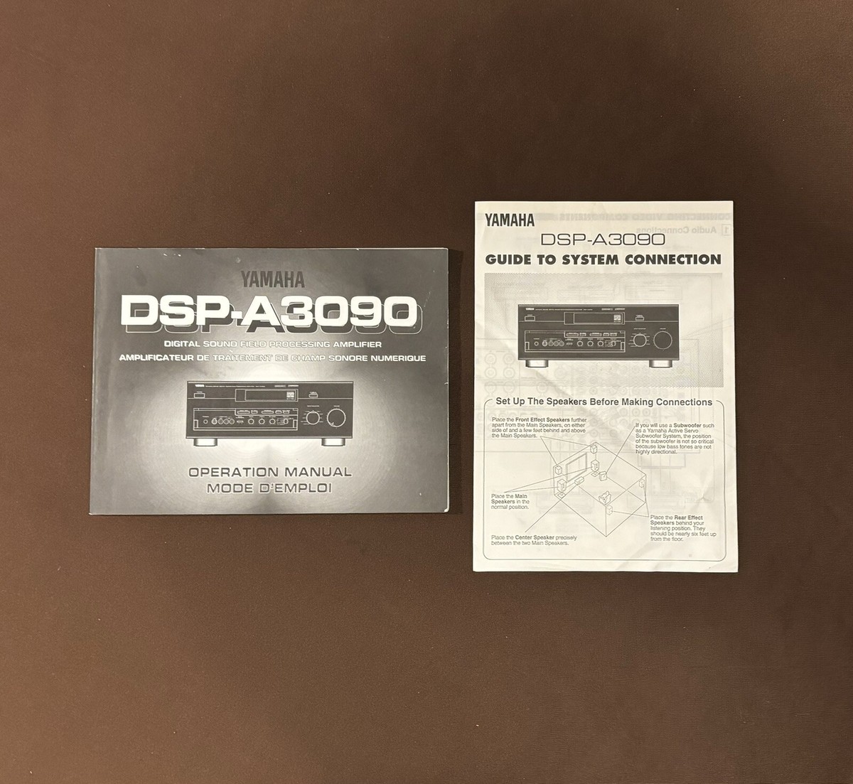 Yamaha DSP-A3090 Digital Sound Field Amplifier Owners & Service