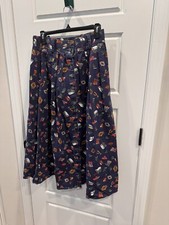 Vintage Fritzi California Western Novelty Skirt Button down large