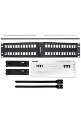 BELDEN | AX104601 Coax Panel Commercial, ANGLED 48-PORT KEYCONNECT PATCH  