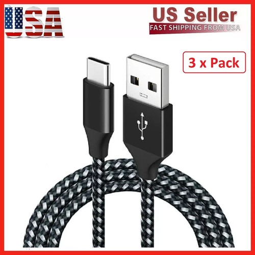 1/3 Pack 1/3/6/10Ft USB to Type-C Cable Fast Charger Charging Data Sync Cord LOT - Picture 51 of 110