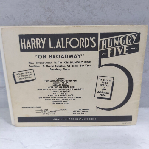 Harry L. Alfords hungrige Fünf Deutschland Lied Musik Witz Buch 2. Bb Klarinette - Bild 3 von 6