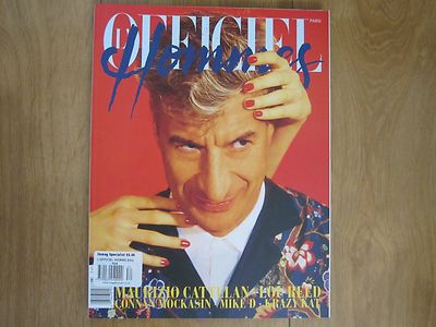 L' Official Homme Paris Maurizo Cattelan,Lou Reed,Mike D Lizzy,Jagger Krazy Kat