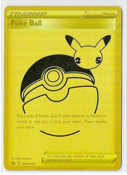 Poke Ball - SWSH146 - Pokemon Promo Sword & Shield Rare Holo Card NM