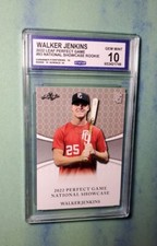 Graded Gem 💎 Mint 10 2022 Leaf Perfect Game rookie WALKER JENKINS 