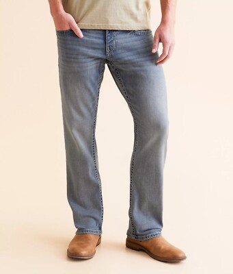 241201 NEW BUCKLE BKE MENS NOLAN STRAIGHT STRETCH JEANS IN CHAMELEON SZ 32x30