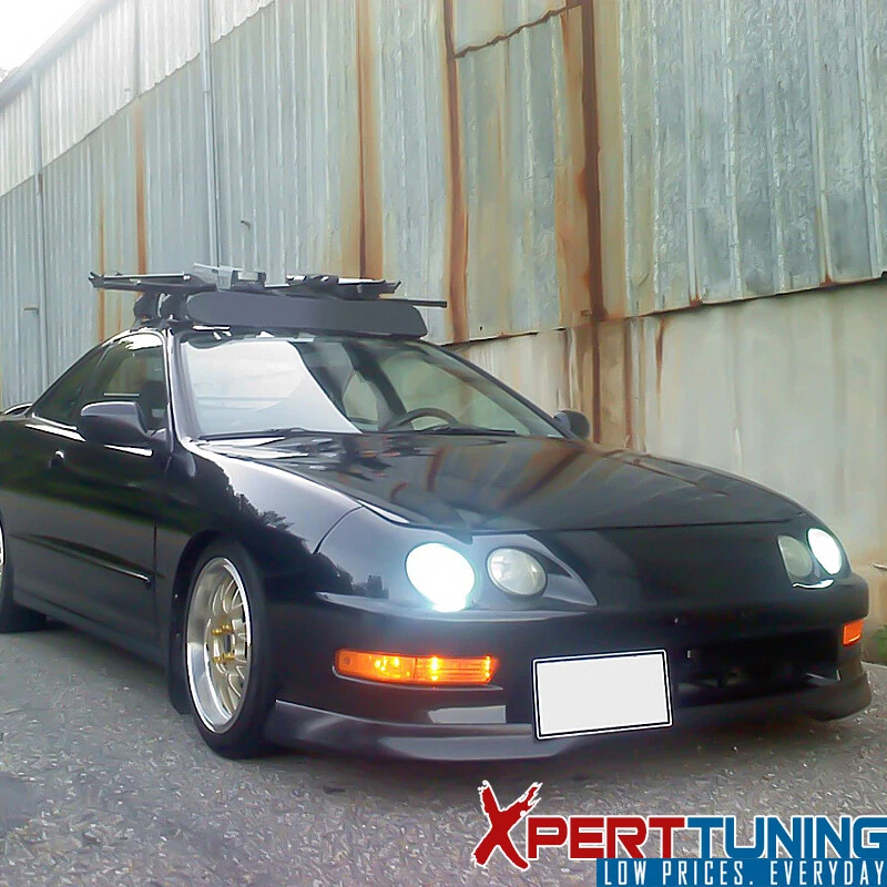 Fits 98-01 Integra T-R Type R Unpainted Black Front Bumper Lip Chin Spoiler PP - Imagem 2 de 4