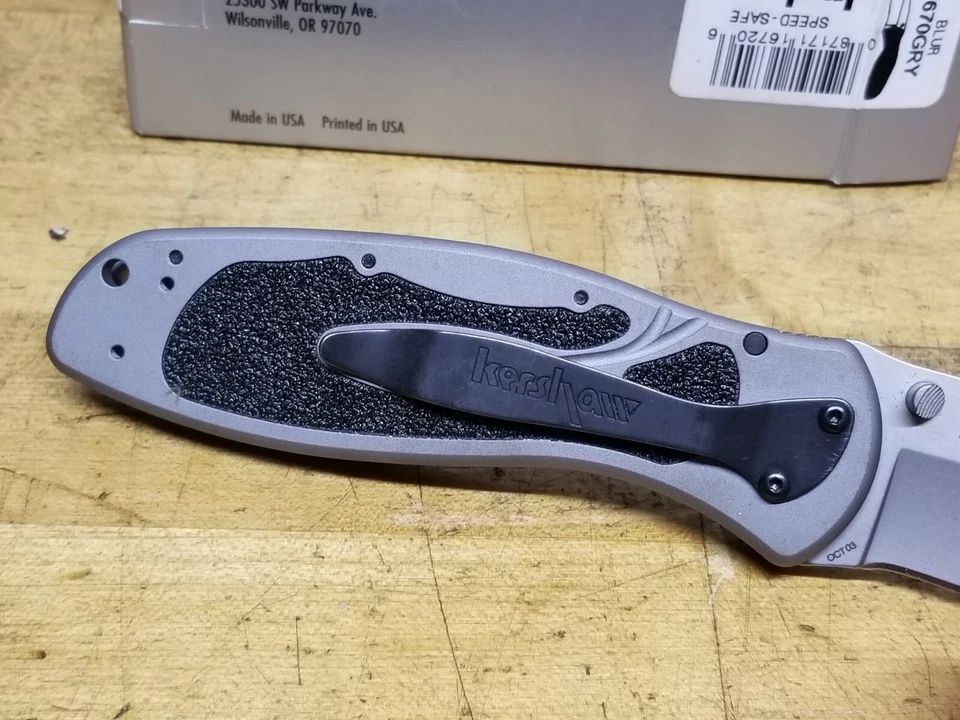 Kershaw Blur 1670GRY Assisted Folding Pocket Knife with Box - Image 3 of 4