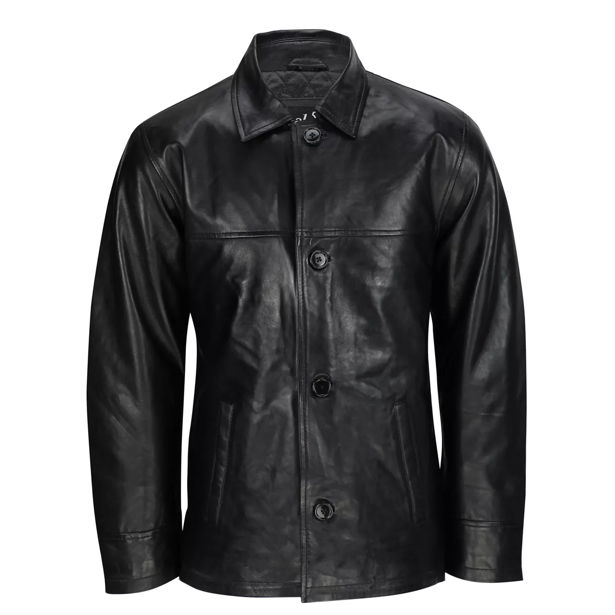 Vintage leather top box jacket