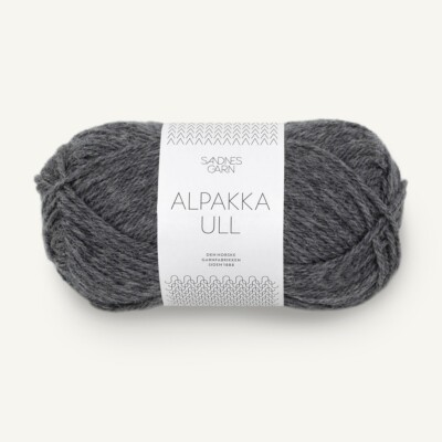 ALPAKKA ULL von SANDNES GARN - MØRK GRÅMELERT (1053) - 50 g / ca. 100 m Wolle