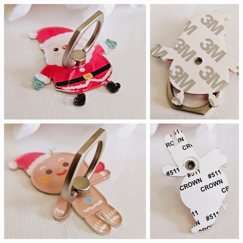 2" Christmas Holiday Enamel Cellphone Mobile Ring Stands Holders with 360 Degree - 第 11/18 張圖片