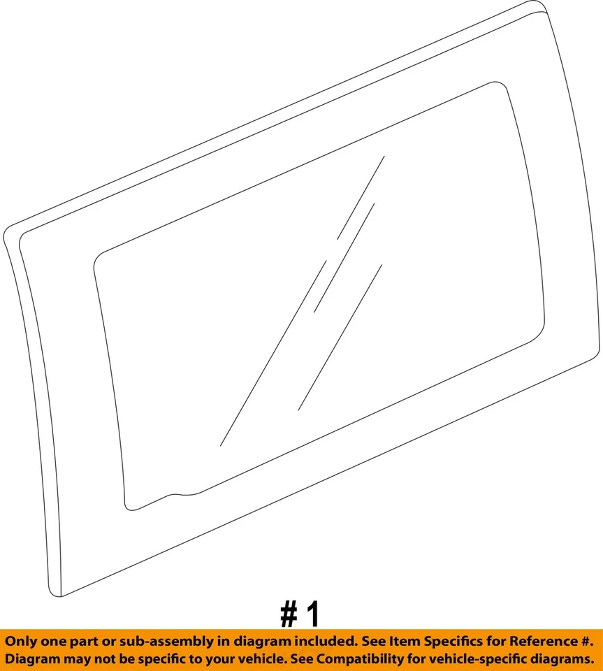 Cristal puerta trasera izquierda OEM 1999 2000 2001 2002 2003 2004 HONDA ODYSSEY Foto 4 de 4
