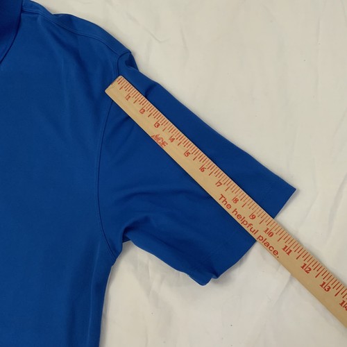 Nike Golf Dri-Fit Polo Shirt Men’s Large Short Sleeve Blue Moisture Wicking - 第 14/14 張圖片