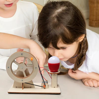 Hand Crank Electricity Toy Generator Science Kits Science Project for Kids