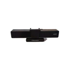 Aluratek - 4K Ultra HD Live Broadcast Webcam - Black and Brushed Silver AWC4KF 