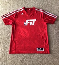 Adidas Climalite NBA Cares Fit Fitness Polyester Shirt Men s Size XXL 2XL