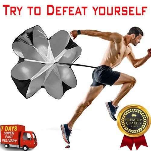 Running speed training, speed exercise resistance parachute