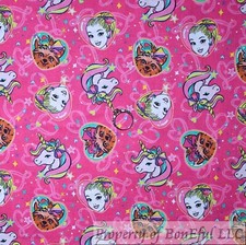 BonEful Tkanina Bawełniana Dziewczyna Pop Gwiazda Muzyka Disney Jednorożec Serce LBGT Barbie ZŁOM