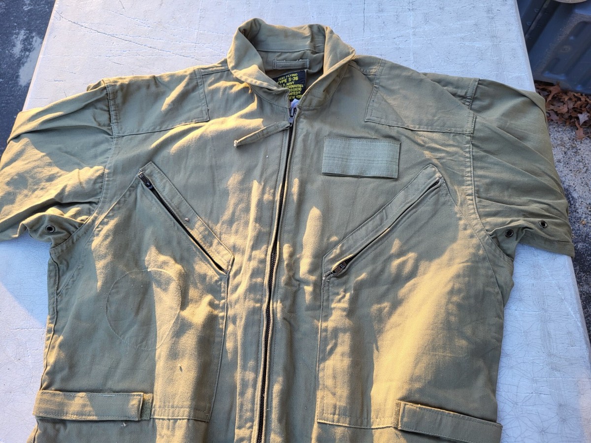 US Navy BuAer Type S-36 Flight Suit Size 44 - MFG Avirex US Navy BuAer Type S-36 Flight Suit Size 44 - MFG Avirex