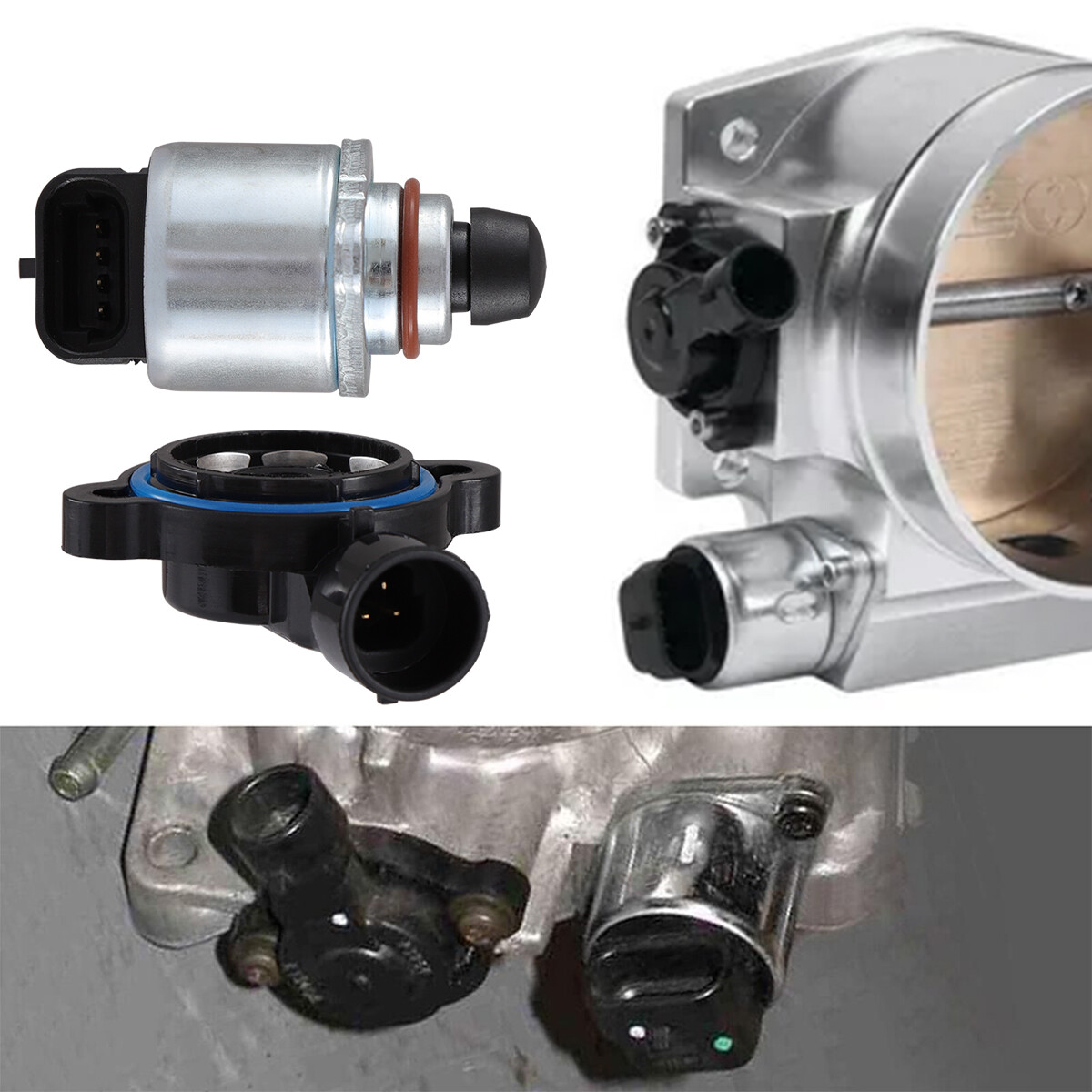Throttle Position Sensor+Idle Air Control Valve Set For Chevy GMC Buick Cadillac