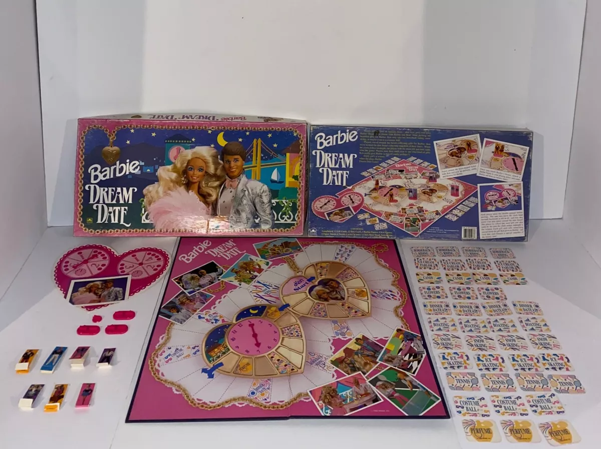 Vintage 1992 Barbie Dream Date Board Game Incomplete Play or Replacement Pieces