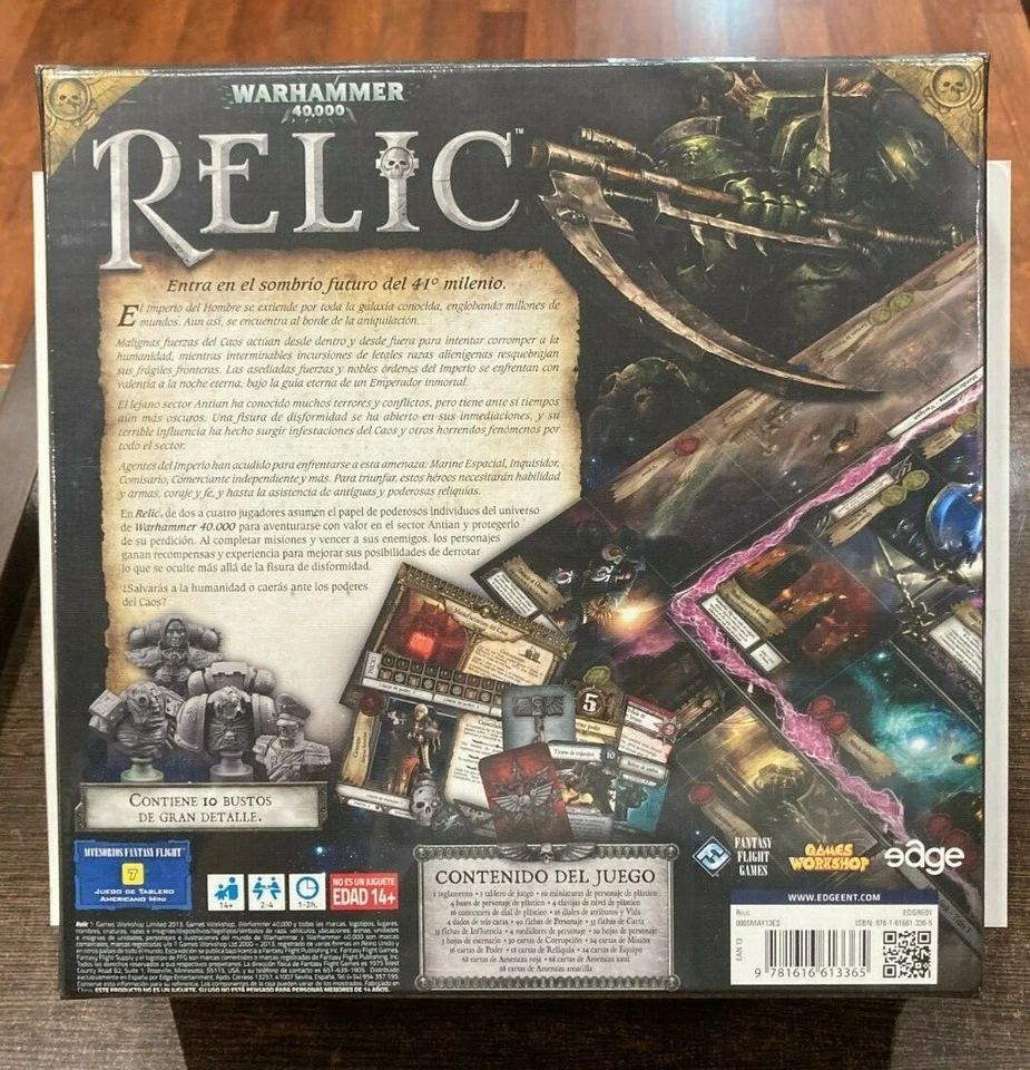 Warhammer 40000 RELIC Juego de tablero SELLADO Games Workshop Fantasy flight - Imagen 2 de 2