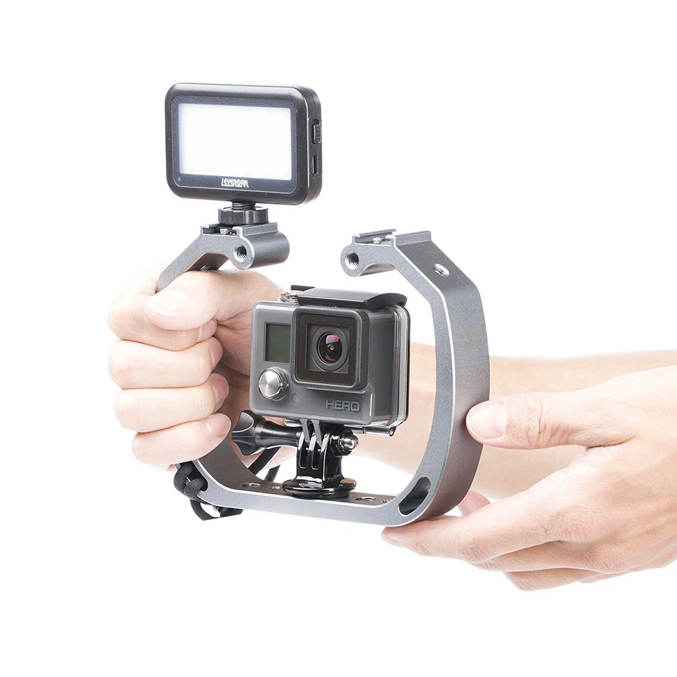 Movo GB-U70 Underwater Diving Rig w/Shoe Mounts & Wrist Strap for GoPro Cams - Image 2 of 4