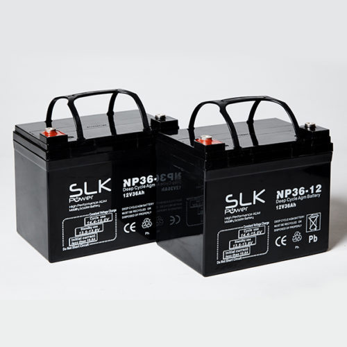 PAIR 12v 36AH SLK POWER MOBILITY SCOOTER BATTERIES UPGRADE 30AH 33AH