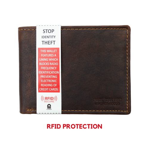 Men's Hunter Leather Wallets Bifold Trifold RFID Blocking Checkbook Cover - Picture 54 of 90