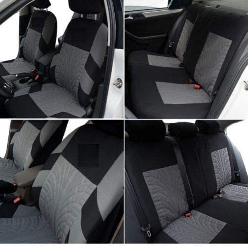 Car Seat Covers Protector Grey Black Full Set Fabric For Peugeot 207 307 407 508 - Picture 4 of 9
