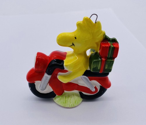 Ornamento de motocicleta vintage Peanuts Woodstock United Feature Syndicate 1972 - Imagen 3 de 9
