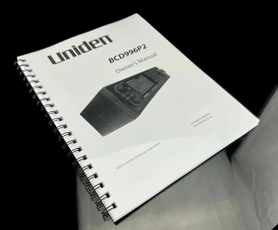 Uniden BCD996P2 Instructions Operating Manual User Guide Coil Bound - Image 2 of 4