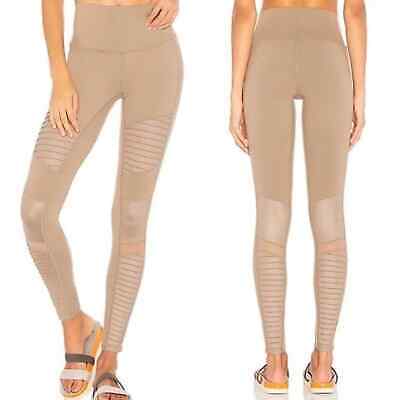 Alo Yoga High-Waist Mesh Black Moto Leggings Size XS