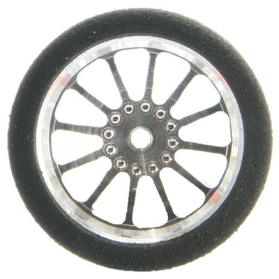 Pro Track Turbine in Plain 3/4'' Foam Drag Front Wheels for 1/16'' axle