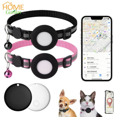 Dog Cat Collar Reflective Belt Air Tag GPS Anti-lost Tracker Devices for IOS