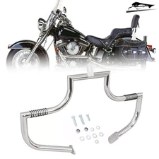 Chrome Highway Engine Guard Crash Bar For Harley Heritage Softail Fatboy 86-99