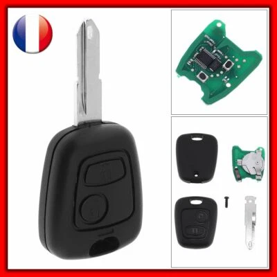 CLE VIERGE + ELECTRONIQUE + TRANSPONDEUR ID46 PEUGEOT 206 206CC à programmer