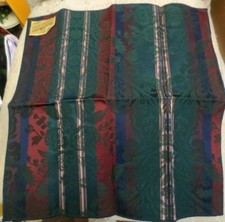 4 Placemates Polyester Rayon Placemats made in USA Red Green 12 x 18"