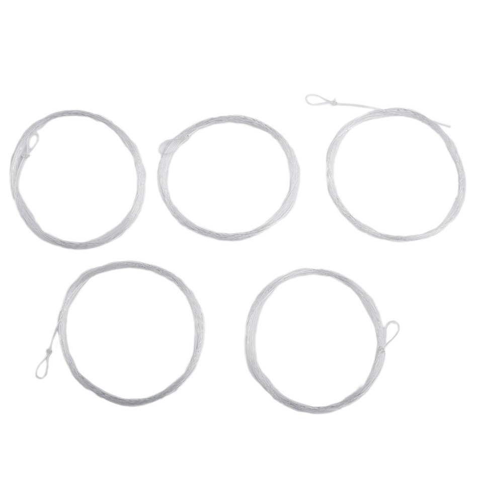 5pcs Clear Line Leaders 9FT Fly Fishing Tapered Leader with Straighter