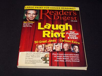 2007 SEPTEMBER READER'S DIGEST LARGE PRINT MAGAZINE - LAUGH RIOT COVER - E 4462