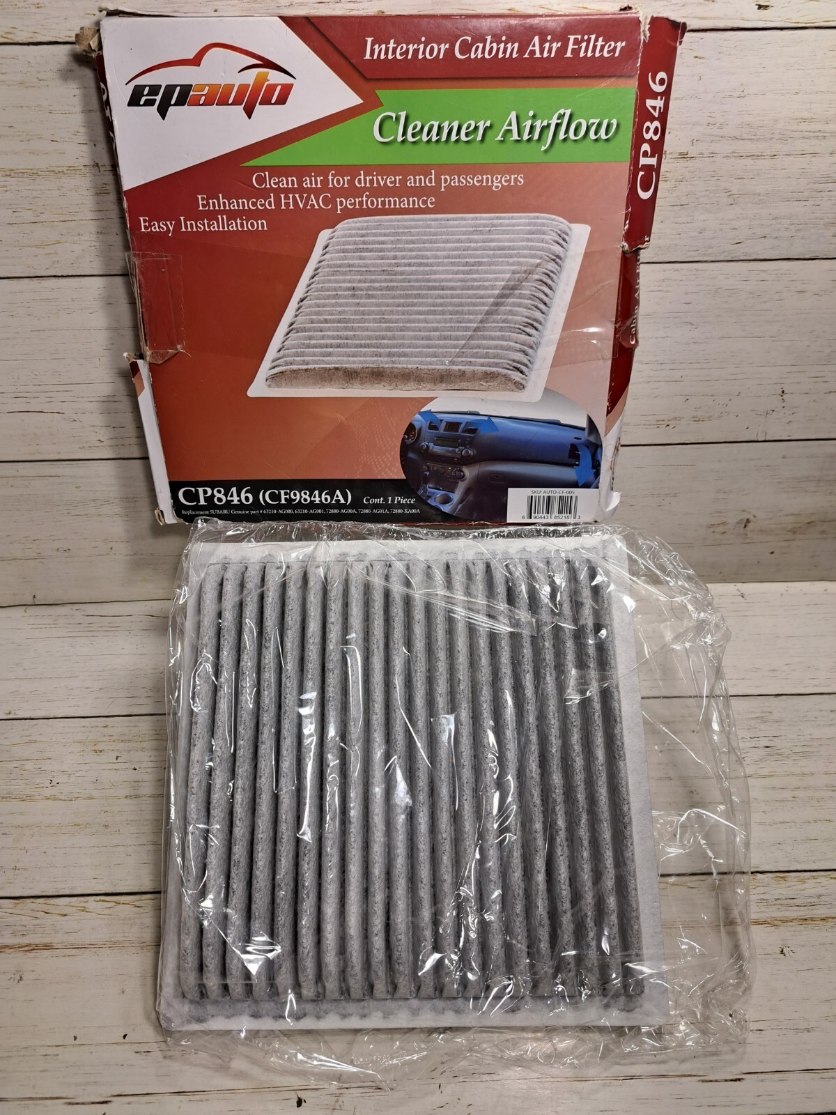 EpAuto Cabin Air Filter Cp846. Never Used Open Box. eBay