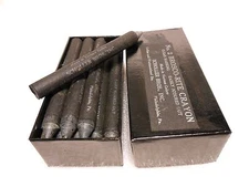 BROSCO Rite Crayon Scholler NO. 2 Marking Crayon One Dozen BLACK New Old Stock