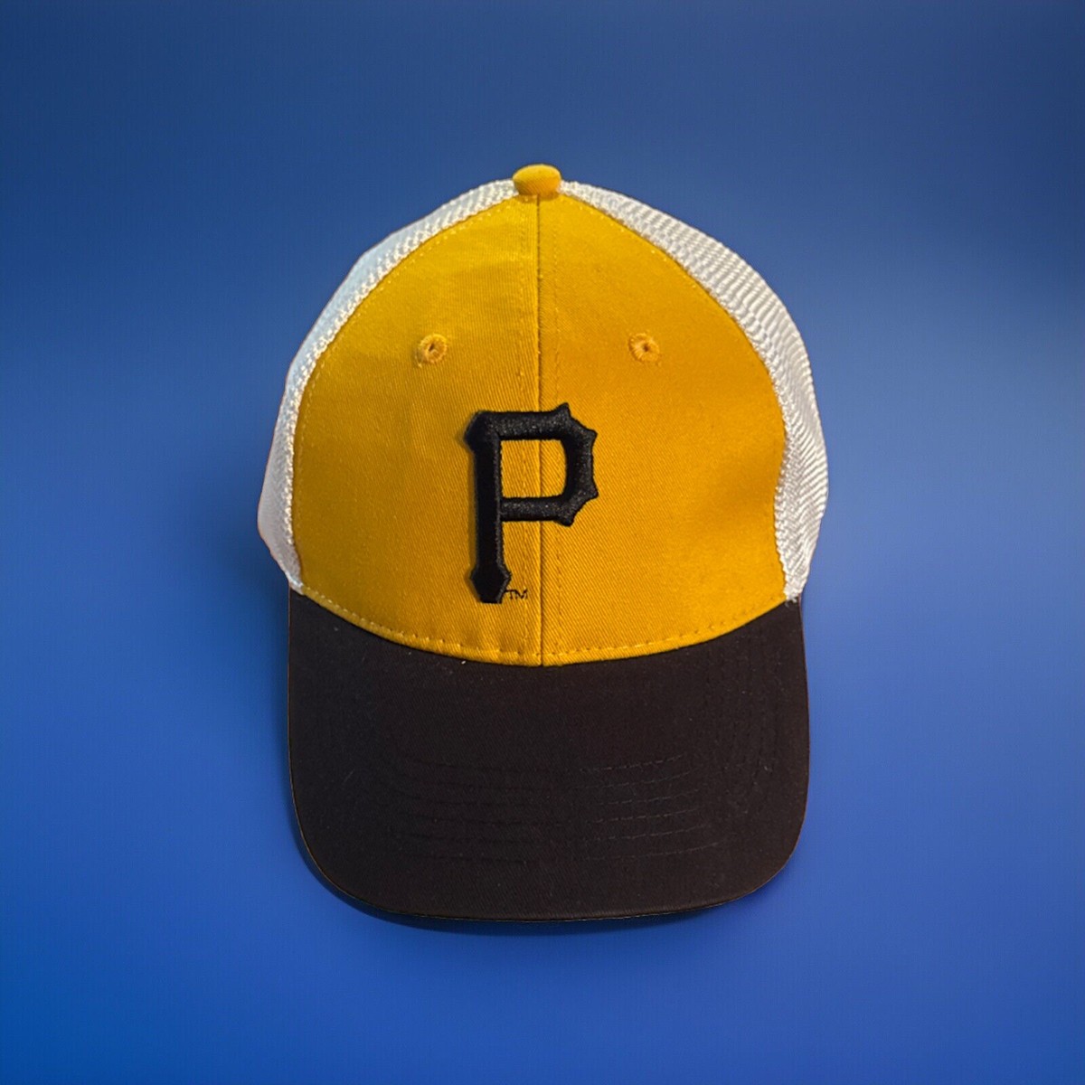 BWM Pittsburgh Pirates Yellow MLB Baseball Hat Trucker New Without Tags